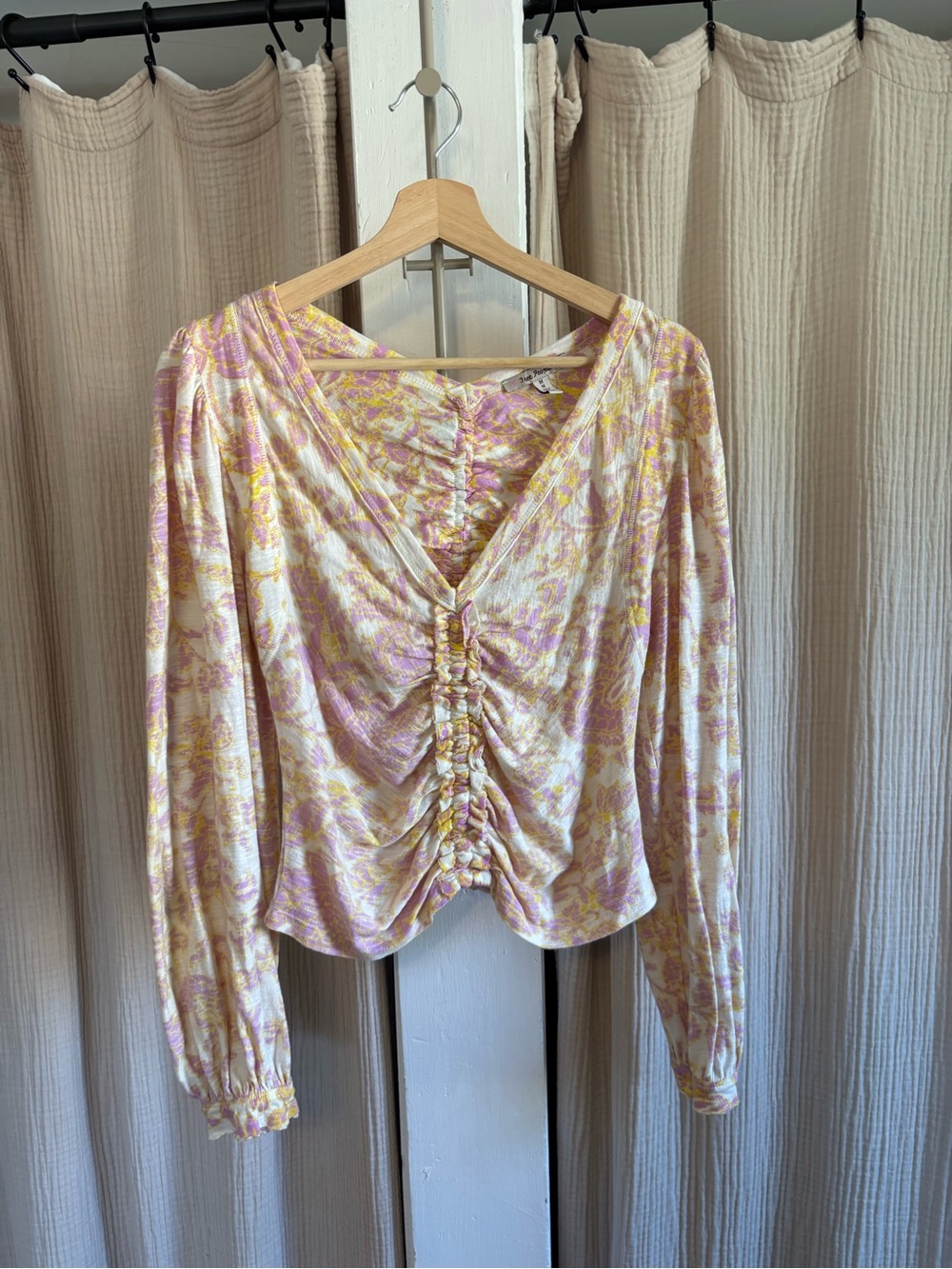 Free People Long Sleeve Blouse- Medium
